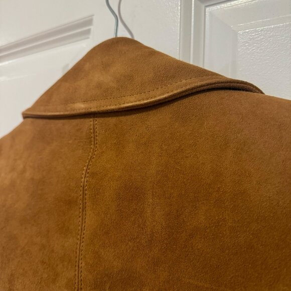 Vintage Bert Paley Tan Suede Men's Jacket - Size 38 - Picture 7 of 12